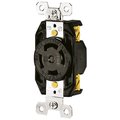 Bryant Locking Device, Flush, 30A 3-Phase Wye 120/208V AC, 4-Pole 4-Wire Non-Grndng, L18-30R, Scrw Terminal 71830FR